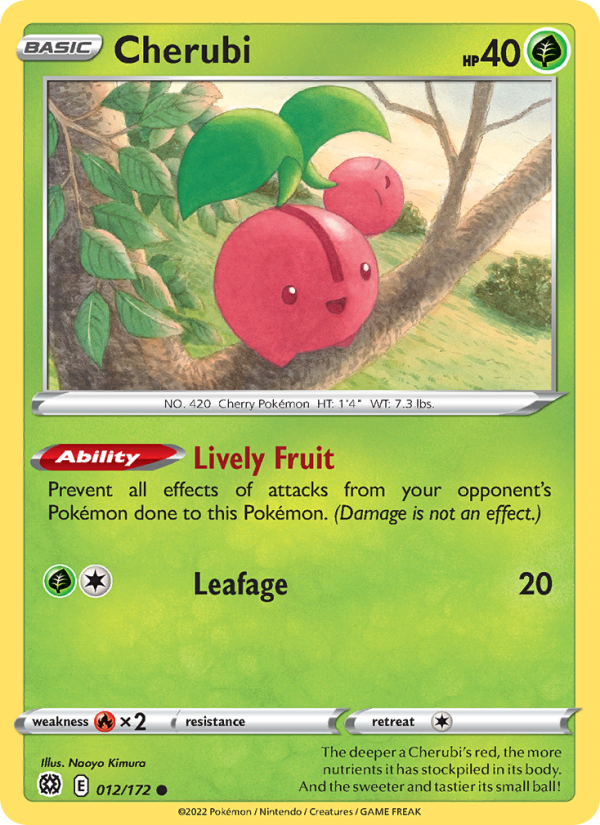 Cherubi (012/172) Reverse Holo card image