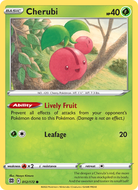 Cherubi (012/172) Reverse Holo card image