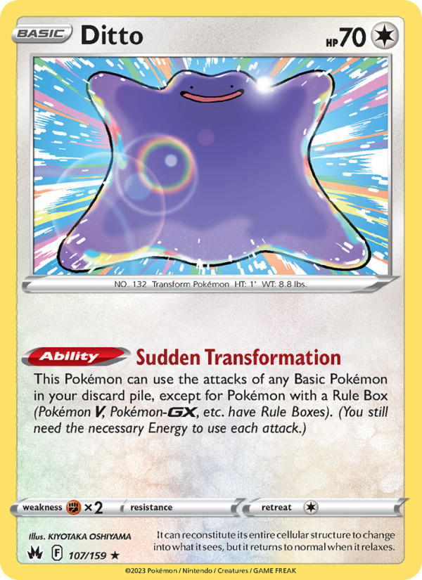 Ditto (107/159) Reverse Holo card image