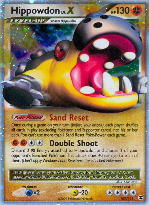 Hippowdon (107/111) Reverse Holo card image