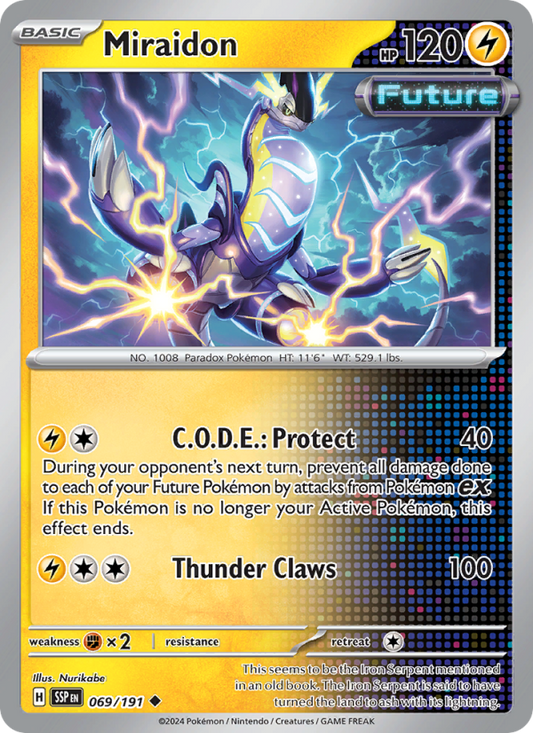 Miraidon (069/191) Reverse Holo card image