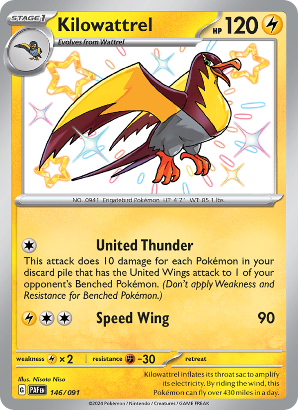 Kilowattrel (146/91) Holographic card image