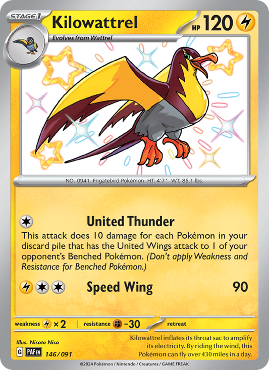 Kilowattrel (146/91) Holographic card image