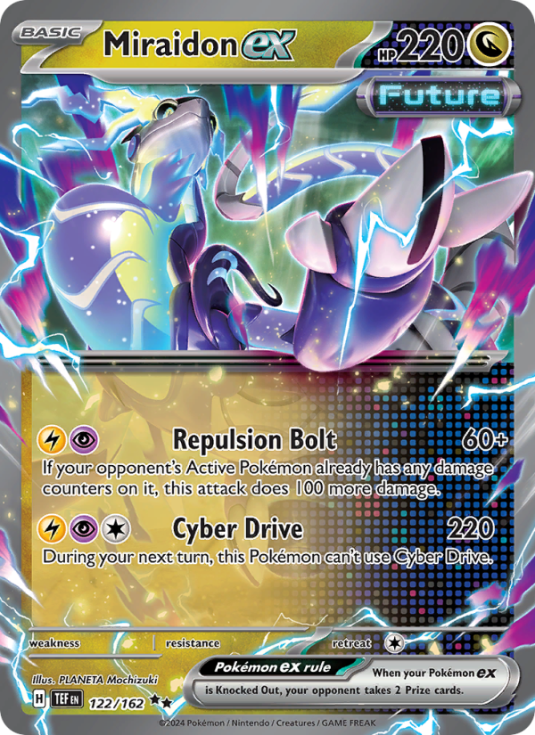Miraidon ex (122/162) Holographic card image