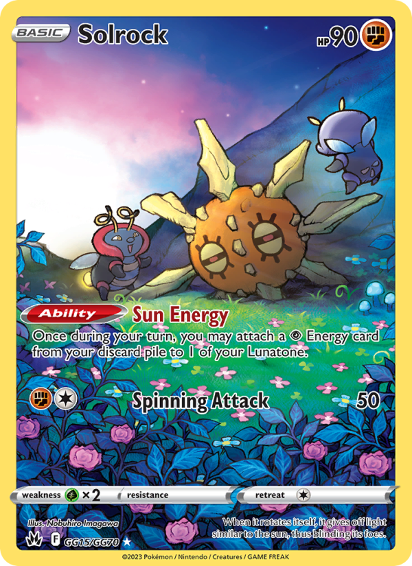 Solrock (GG15/159) Holographic card image