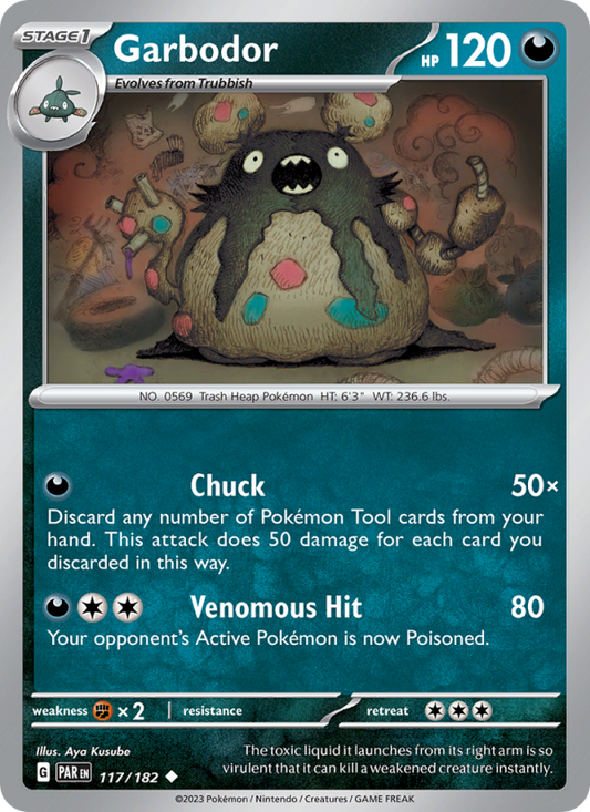 Garbodor (117/182) Reverse Holo card image