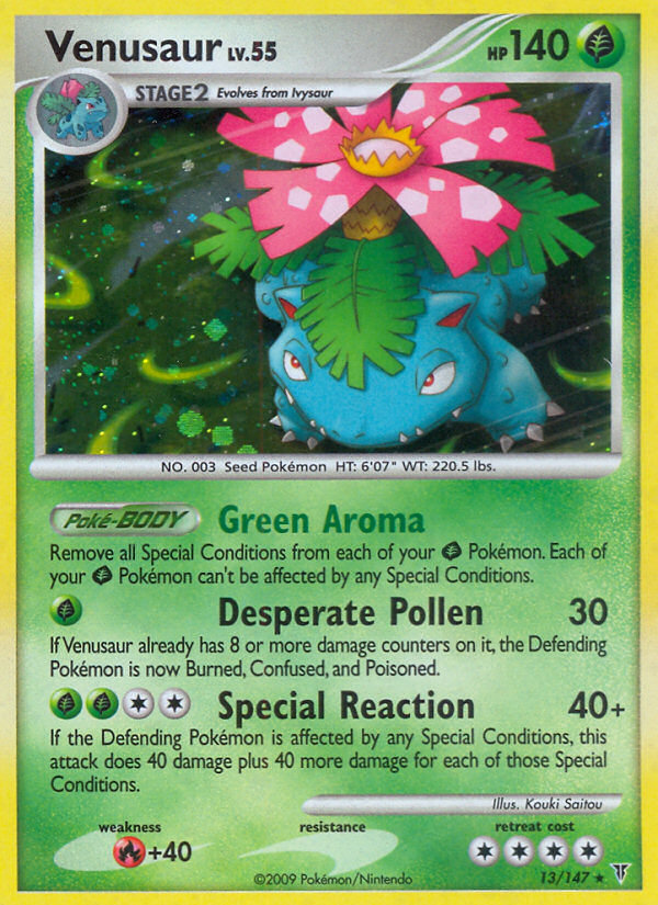 Venusaur (013/147) Reverse Holo card image