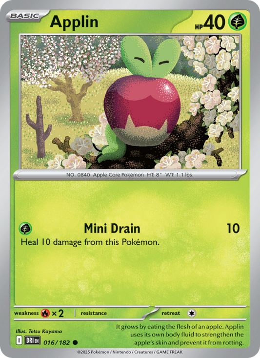 Applin (016/182) Reverse Holo card image