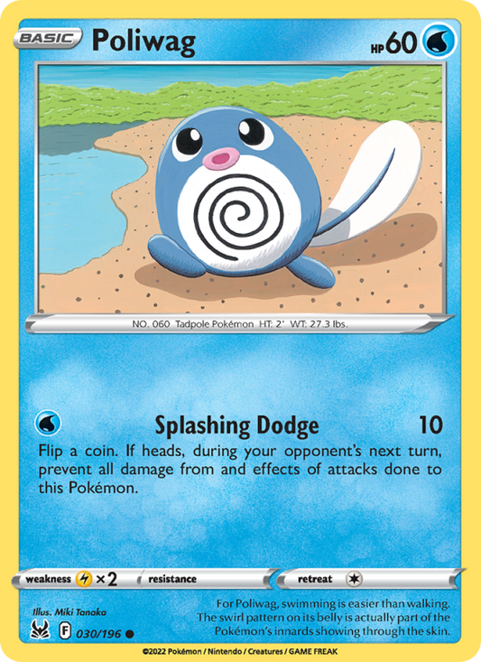 Poliwag (030/196) Reverse Holo card image