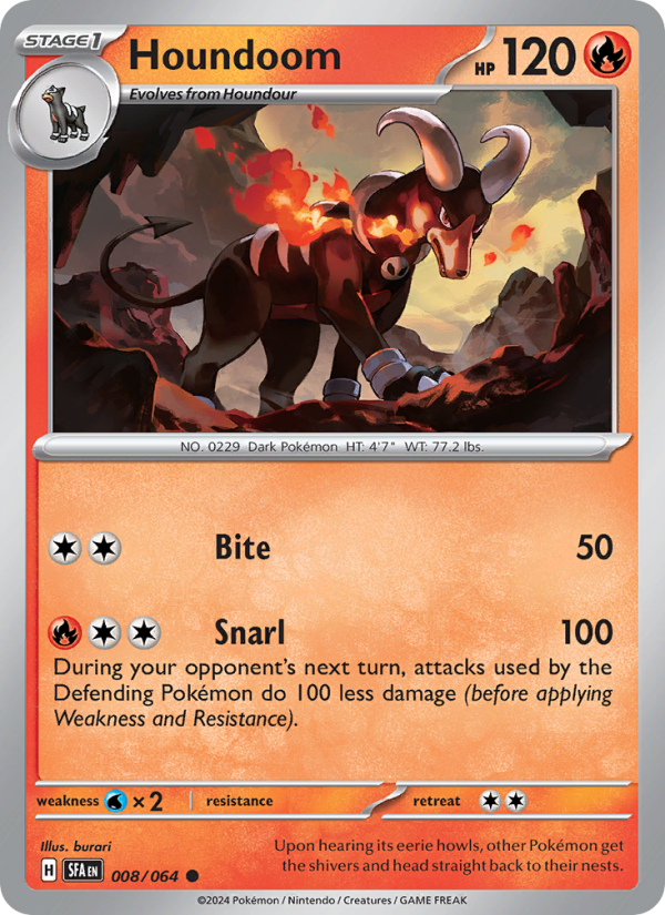 Houndoom (008/64) Reverse Holo card image