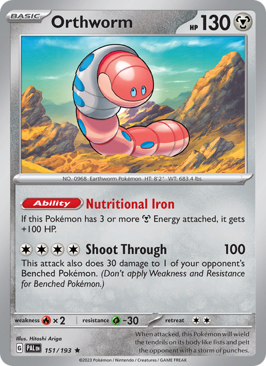 Orthworm (151/193) Reverse Holo card image