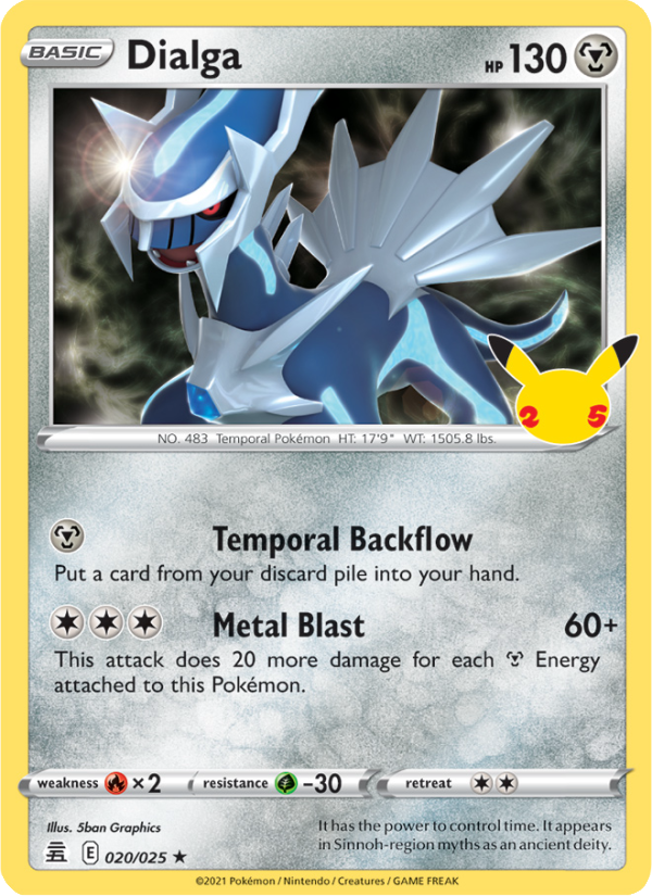 Dialga (020/25) Holographic card image