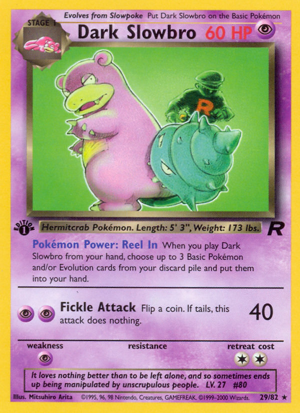 Dark Slowbro (029/82) Reverse Holo card image
