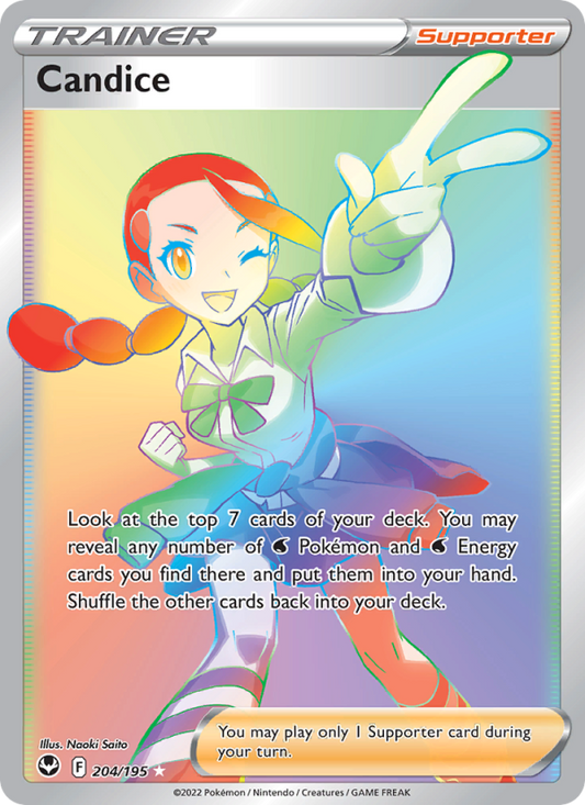 Candice (204/195) Holographic card image