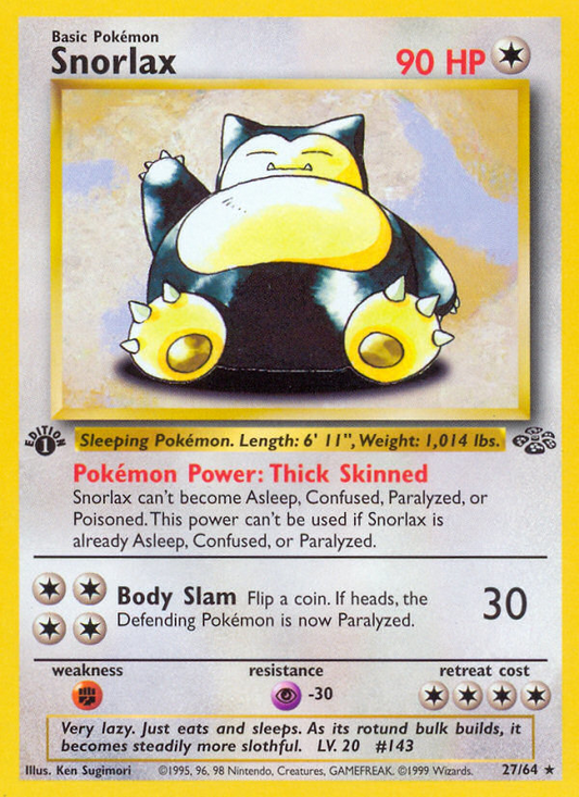 Snorlax (027/64) Reverse Holo card image