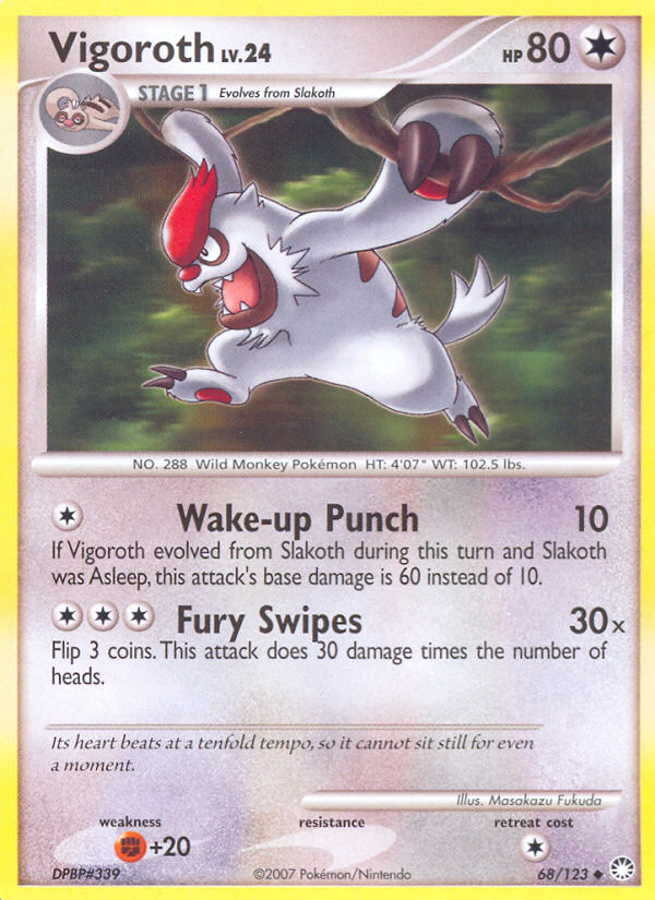 Vigoroth (068/122) Reverse Holo card image