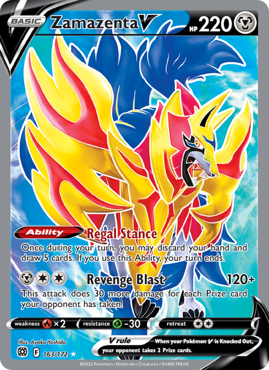 Zamazenta V (163/172) Holographic card image