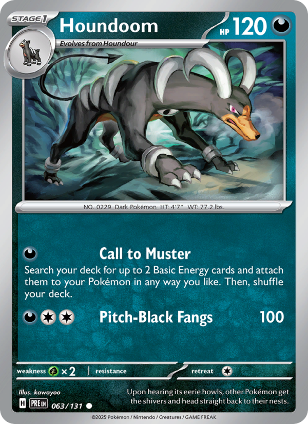 Houndoom (063/131) Reverse Holo card image