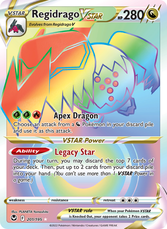 Regidrago VSTAR (201/195) Holographic card image