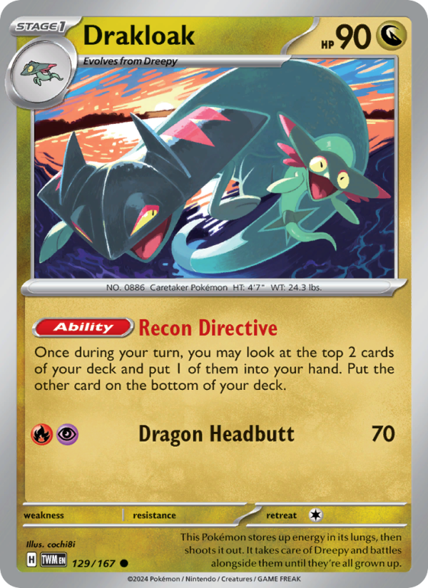 Drakloak (129/167) Reverse Holo card image