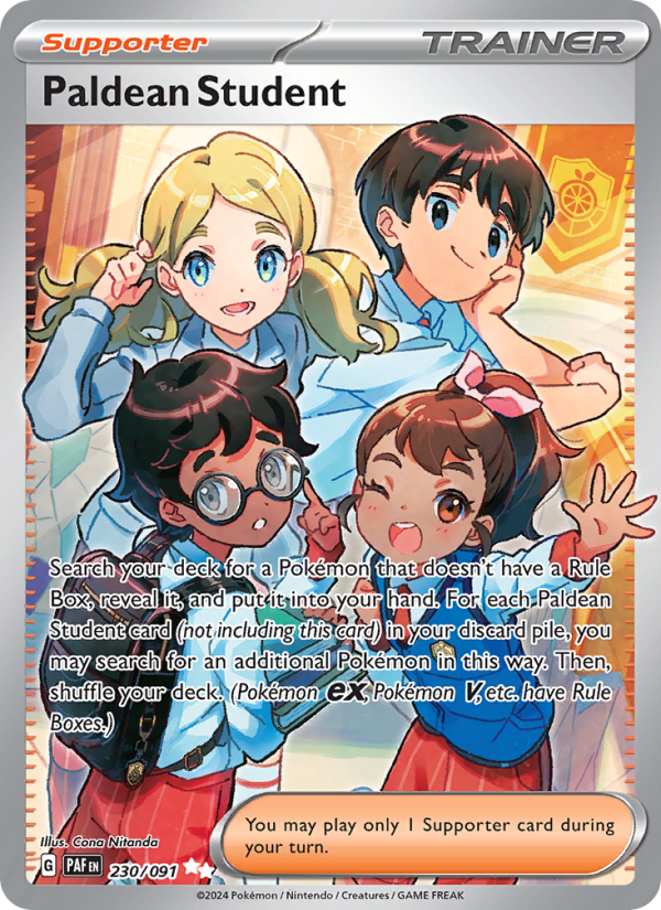 Paldean Student (230/91) Holographic card image