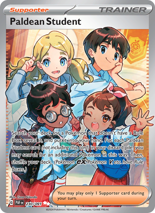 Paldean Student (230/91) Holographic card image