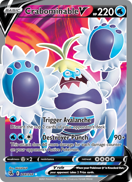 Crabominable V (248/264) Holographic card image