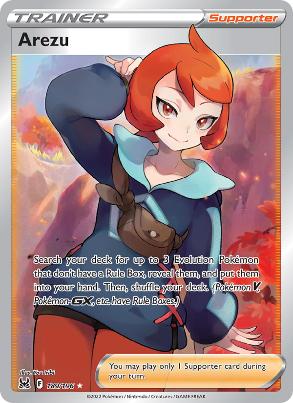 Arezu (189/196) Holographic card image