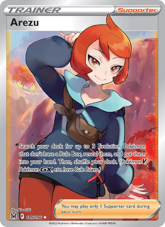 Arezu (189/196) Holographic card image