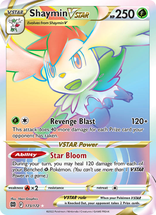 Shaymin VSTAR (173/172) Holographic card image