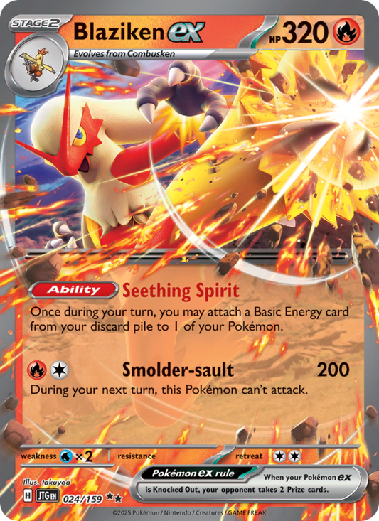 Blaziken ex (024/159) Reverse Holo card image