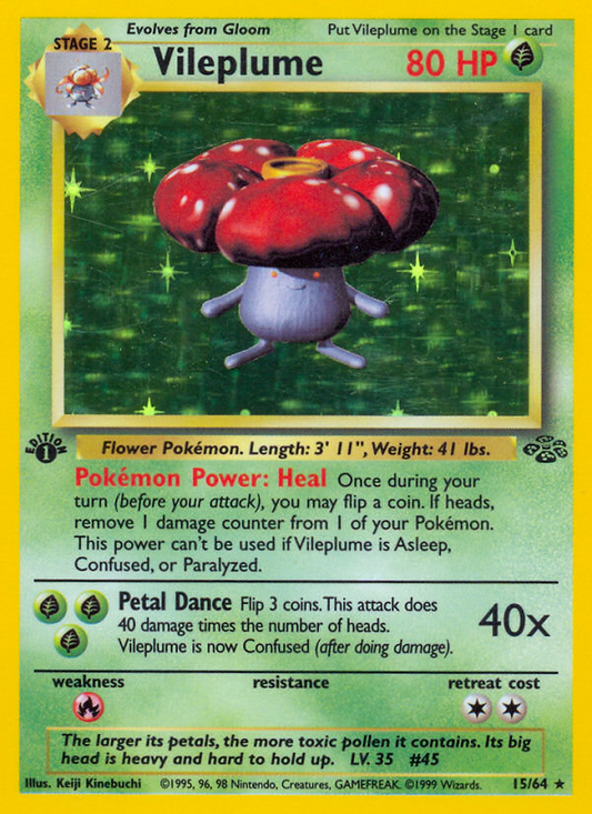 Vileplume (015/64) Reverse Holo card image