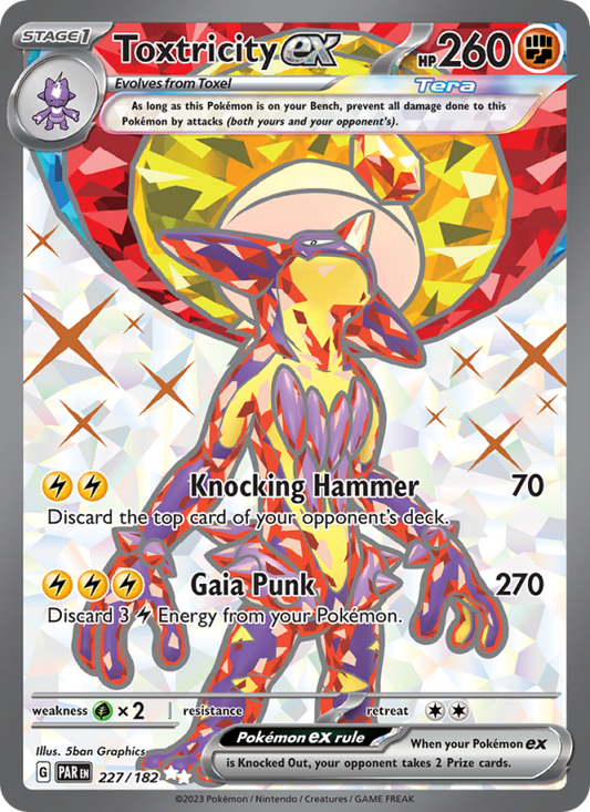 Toxtricity ex (227/182) Holographic card image