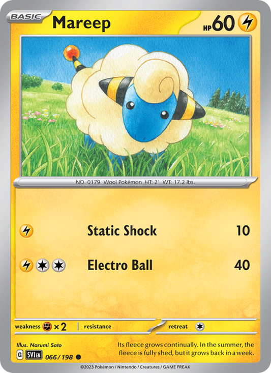 Mareep (066/198) Reverse Holo card image