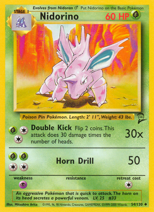 Nidorino (054/130) Reverse Holo card image