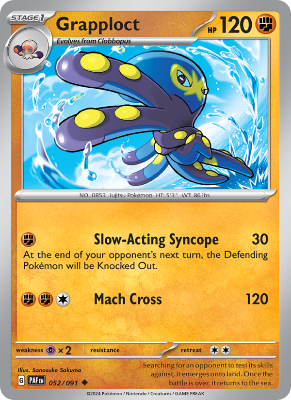 Grapploct (052/91) Reverse Holo card image