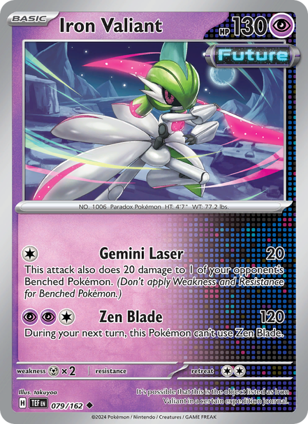 Iron Valiant (079/162) Reverse Holo card image
