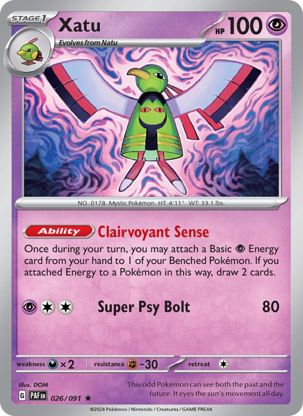 Xatu (026/91) Reverse Holo card image