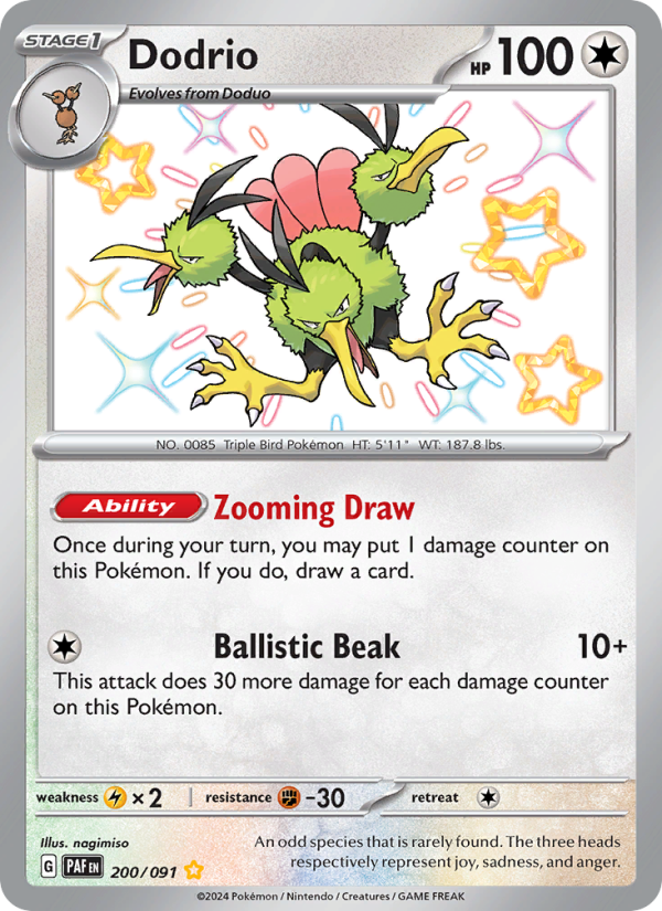Dodrio (200/91) Holographic card image