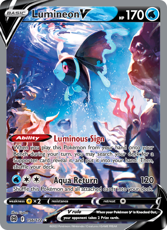 Lumineon V (156/172) Holographic card image
