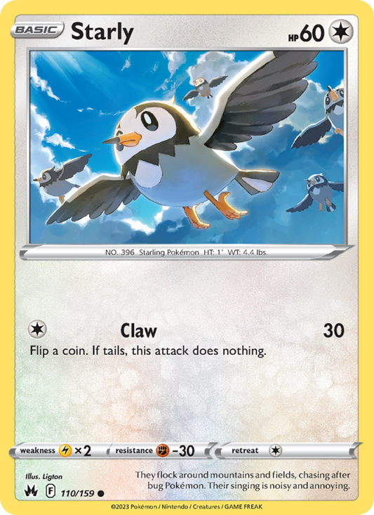 Starly (110/159) Reverse Holo card image