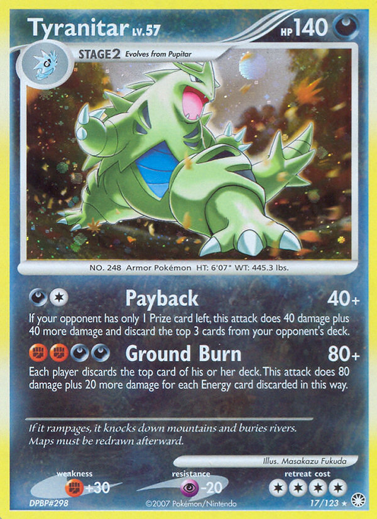 Tyranitar (017/122) Reverse Holo card image