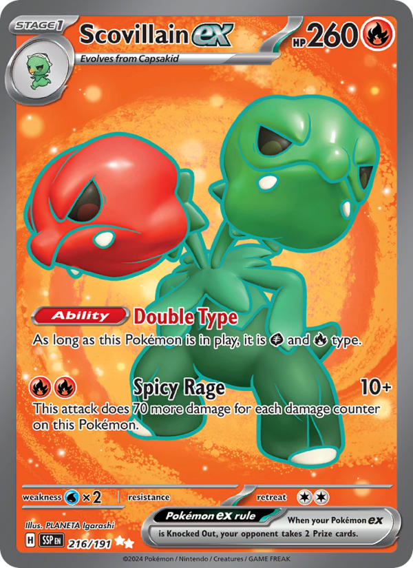 Scovillain ex (216/191) Holographic card image