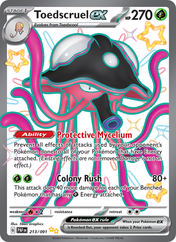 Toedscruel ex (213/91) Holographic card image