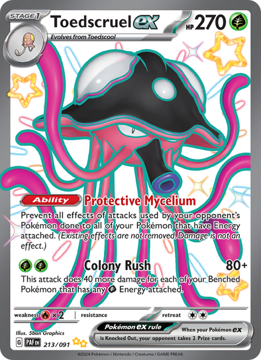 Toedscruel ex (213/91) Holographic card image