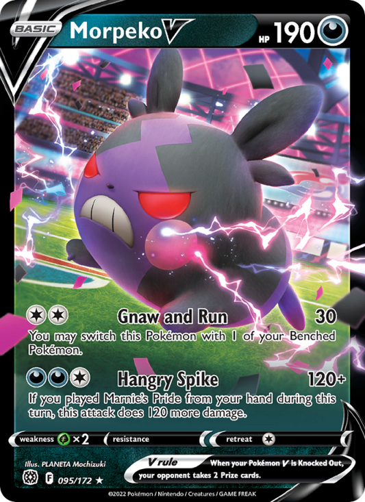 Morpeko V (095/172) Holographic card image