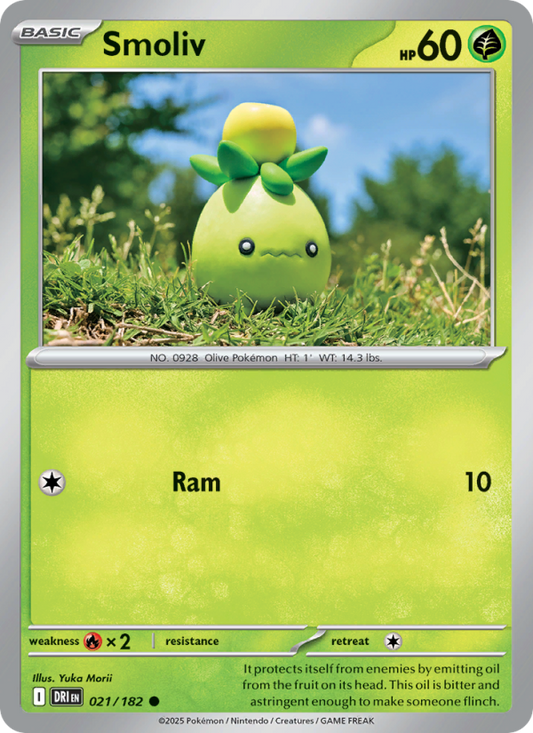 Smoliv (021/182) Reverse Holo card image