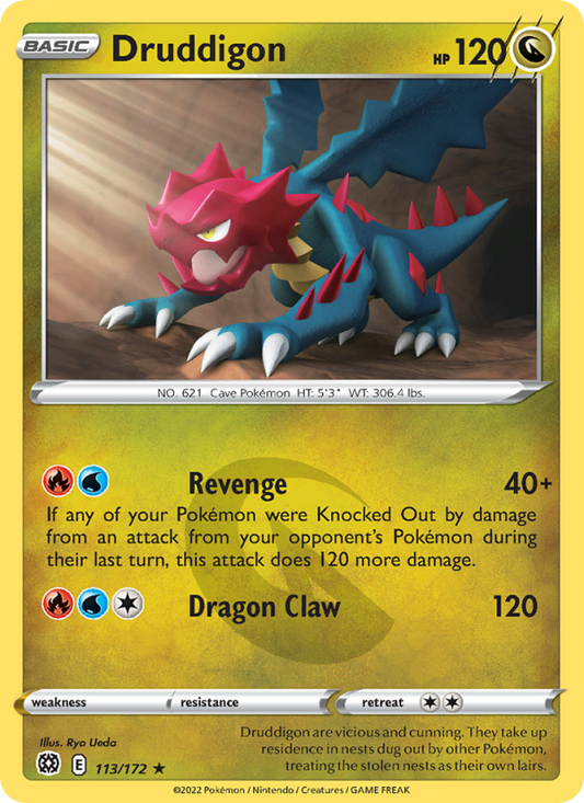 Druddigon (113/172) Reverse Holo card image