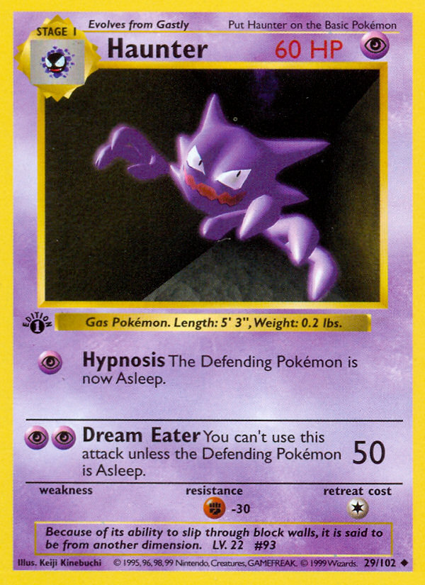 Haunter (029/102) Reverse Holo card image