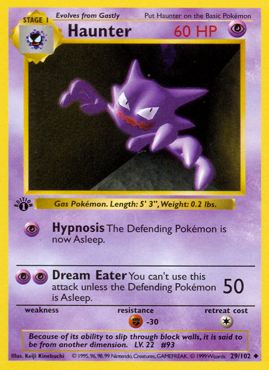 Haunter (029/102) Reverse Holo card image